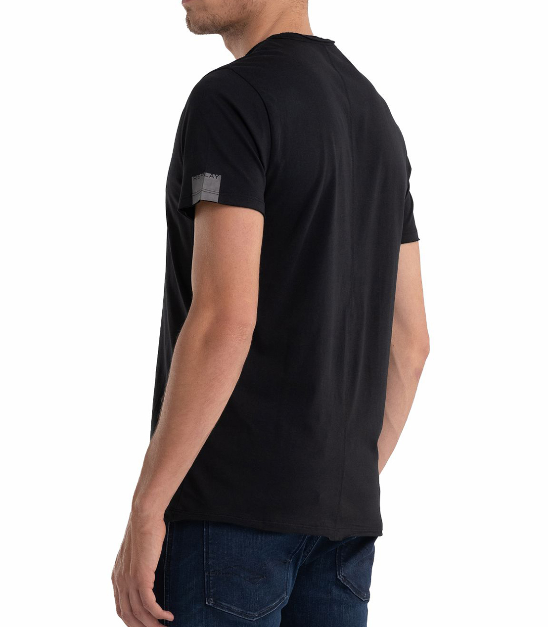 ベーシックジャージーVネックTEE 詳細画像 ブラック 2